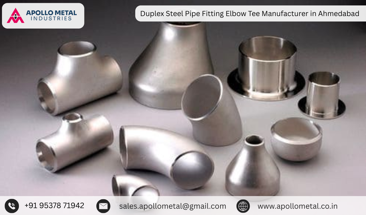 Duplex Steel Pipe Fitting Elbow Tee Manufacturer in Ahmedabad