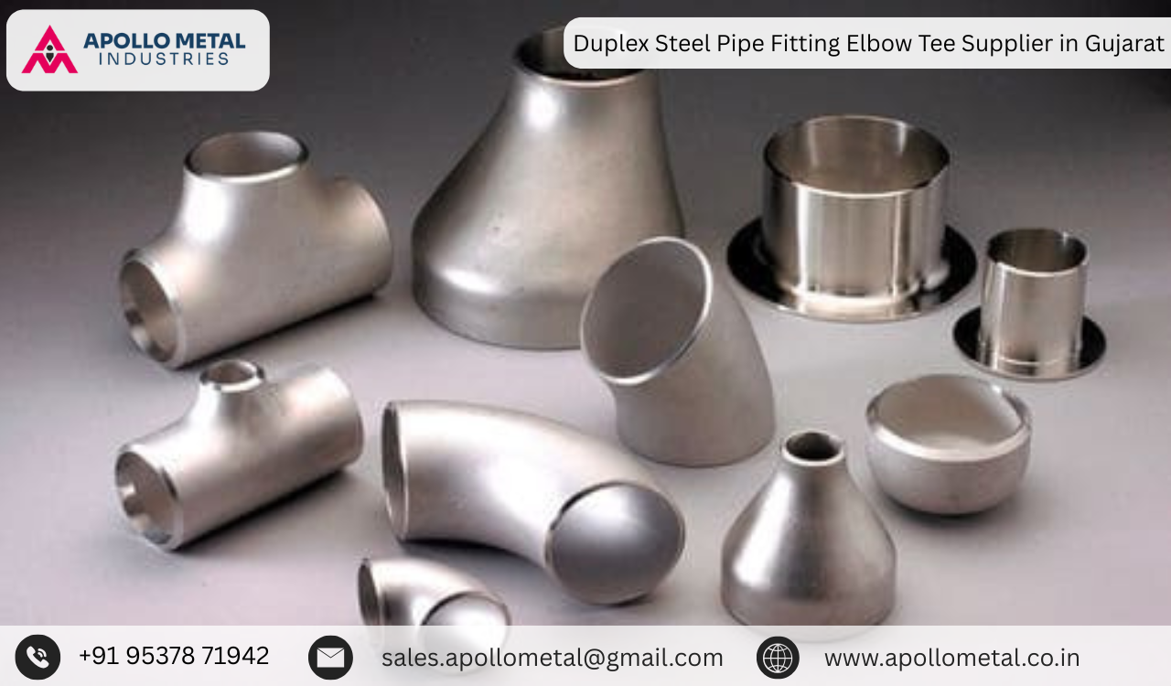 Duplex Steel Pipe Fitting Elbow Tee Supplier in Gujarat