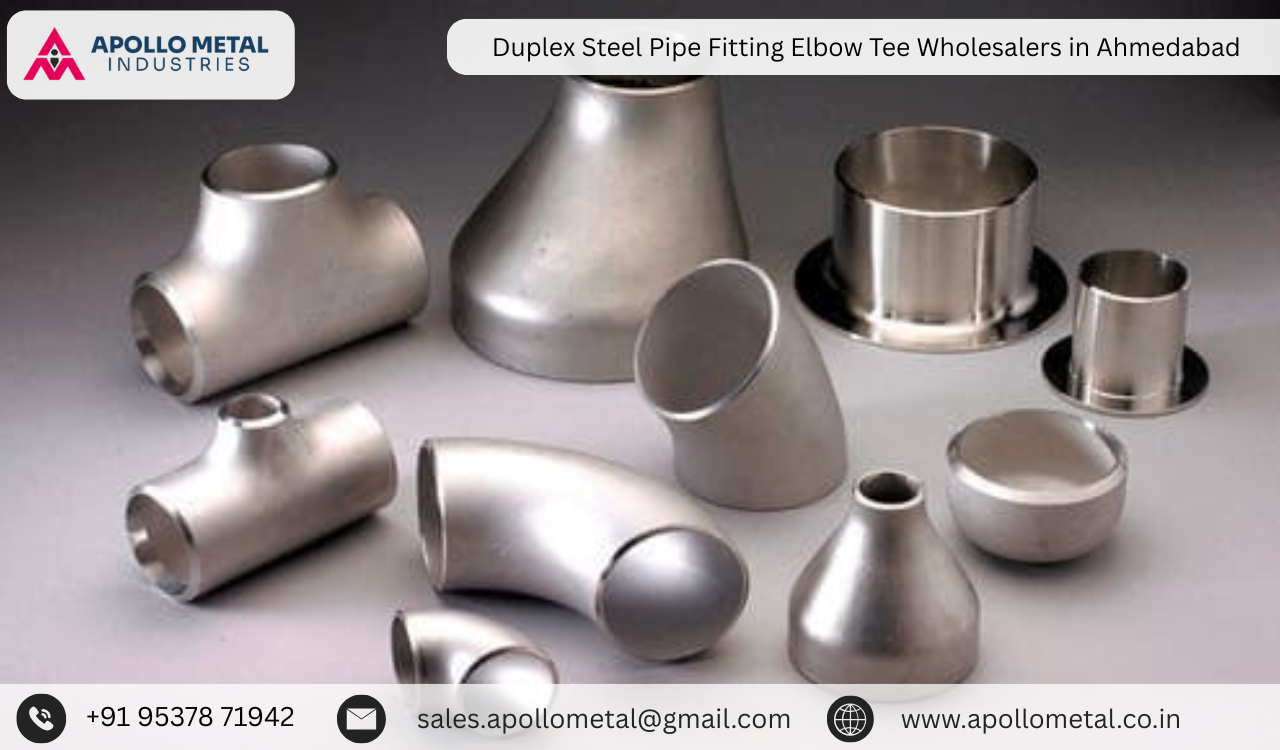 Duplex Steel Pipe Fitting Elbow Tee Wholesalers in Ahmedabad