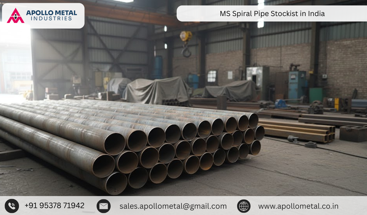 MS Spiral Pipe Stockist in India