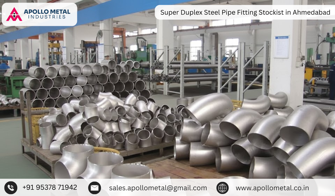 Super Duplex Steel Pipe Fitting Stockist in Ahmedabad